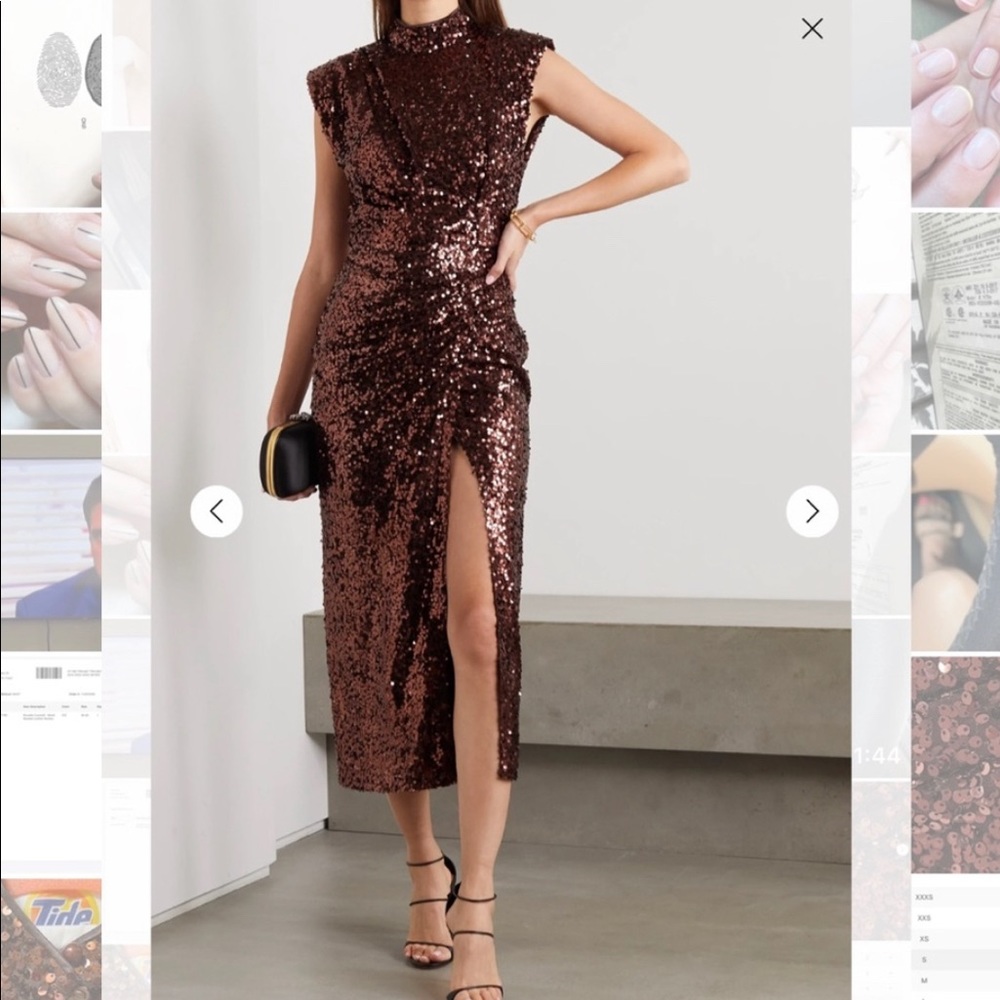 sequin cocktail dress, super flattering!